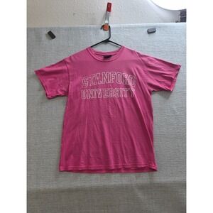 Stanford Cardinal University Shirt Womens Medium Pink MV Sport Basketball NCAA